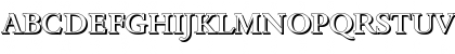 Download BambergShadow-Medium Regular Font Uppercase Preview