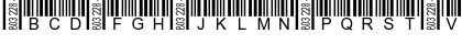 Download Barcode 3 of 9 Italic Font Uppercase Preview