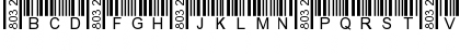 Download Barcode 3 of 9 Regular Font Uppercase Preview