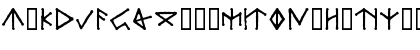 Download Barddas Runes Regular Font Uppercase Preview