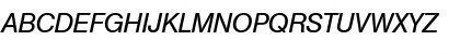 Download Basic Sans SF Italic Font Uppercase Preview