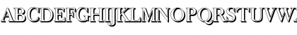 Download BaskerOldShadow-Medium Regular Font Uppercase Preview
