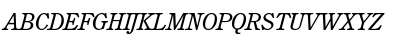 Download CushingNova RegularItalic Font Uppercase Preview