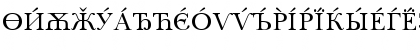 Download Baskerville Cyrillic Roman Font Uppercase Preview