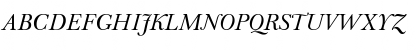 Download Baskerville1757 Italic Font Uppercase Preview