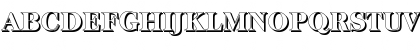 Download BaskervilleShadow-Heavy Regular Font Uppercase Preview