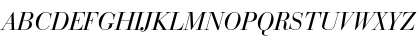 Download BauerBodoni RomanOsF Italic Font Uppercase Preview