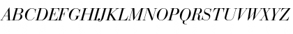 Download BauerBodoni LT Italic Font Uppercase Preview