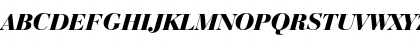 Download BauerBodni Blk BT Black Italic Font Uppercase Preview