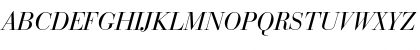 Download BauerBodoni RomanItalic Font Uppercase Preview