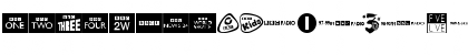 Download BBC TV Channel Logos Regular Font Uppercase Preview