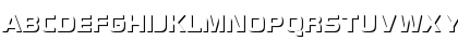Download Becker Only Shadow Regular Font Uppercase Preview