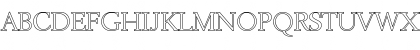 Download BelfastOutline-Light Regular Font Uppercase Preview