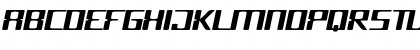 Download Cyborg Oblique Font Uppercase Preview