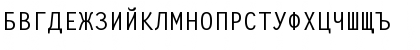 Download CyrillicSans Regular Font Uppercase Preview