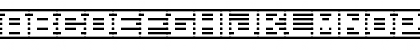 Download D3 DigiBitMapism type B wide Regular Font Uppercase Preview