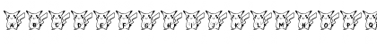Download Dani's Pikachu Regular Font Uppercase Preview