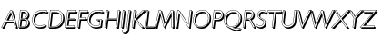 Download DavidBeckerShadow-Xlight Italic Font Uppercase Preview