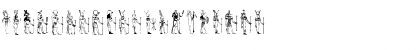 Download Deities Regular Font Uppercase Preview