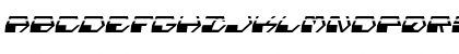 Download Deranian Laser Italic Italic Font Uppercase Preview