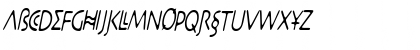 Download DesertCryptCondensed Oblique Font Uppercase Preview