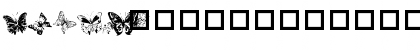 Download Destiny's Butterfly Dingbats Regular Font Uppercase Preview