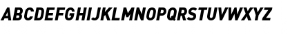 Download DIN-BlackItalic Regular Font Uppercase Preview
