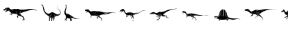 Download Dinosaur Solid Font Uppercase Preview