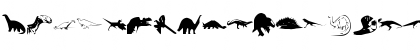Download DinosFragments Regular Font Uppercase Preview