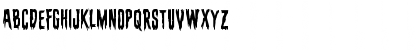 Download Eva Fangoria Staggered Regular Font Uppercase Preview