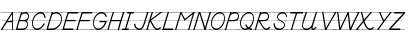 Download DnealianManuscriptLined Regular Font Uppercase Preview