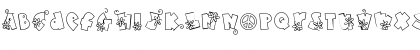 Download Doodle Flower Power Regular Font Uppercase Preview