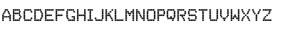 Download DotMatrix OneRegular Font Uppercase Preview