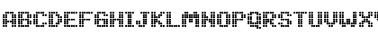 Download DotMatrix Regular Font Uppercase Preview