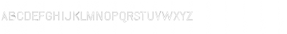 Download DraftPlateOutlineLight Regular Font Uppercase Preview