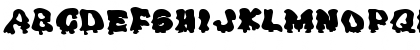 Download DrippingGooExtended Regular Font Uppercase Preview