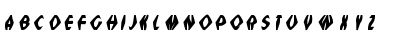 Download Dross04DarkSlanted Regular Font Uppercase Preview
