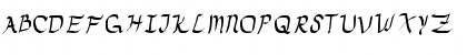 Download Drunken Calligrapher Regular Font Uppercase Preview