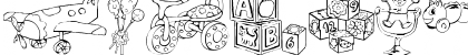 Download DT Rachels Toys Regular Font Uppercase Preview