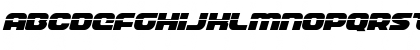 Download Front Runner Laser Italic Italic Font Uppercase Preview