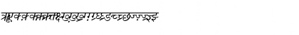 Download DV-TTSurekh Italic Font Uppercase Preview
