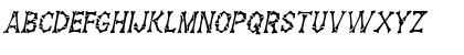 Download Eddy's Bones Italic Font Uppercase Preview