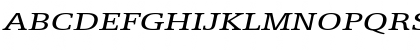 Download EggoExtended Italic Font Uppercase Preview