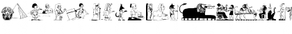 Download Egypticons Regular Font Uppercase Preview