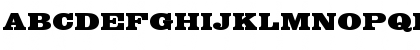 Download Egyptienne Becker Bold Extd Regular Font Uppercase Preview