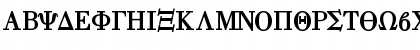 Download EisagoGreekSSK Bold Font Uppercase Preview