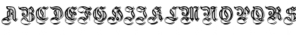 Download EmbossedGermanica Regular Font Uppercase Preview