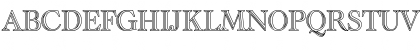 Download EmmaBeckerOutline Normal Font Uppercase Preview