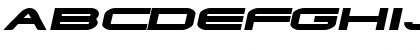 Download EndzoneExtended Oblique Font Uppercase Preview