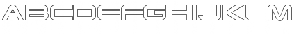 Download EndzoneOutline Black Font Uppercase Preview